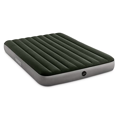Intex 64109E Dura-Beam Standard Prestige Air Mattress: Fiber-Tech – Queen Size – 10in Bed Height – 600lb Weight Capacity – Pump Sold Separately - Image 1