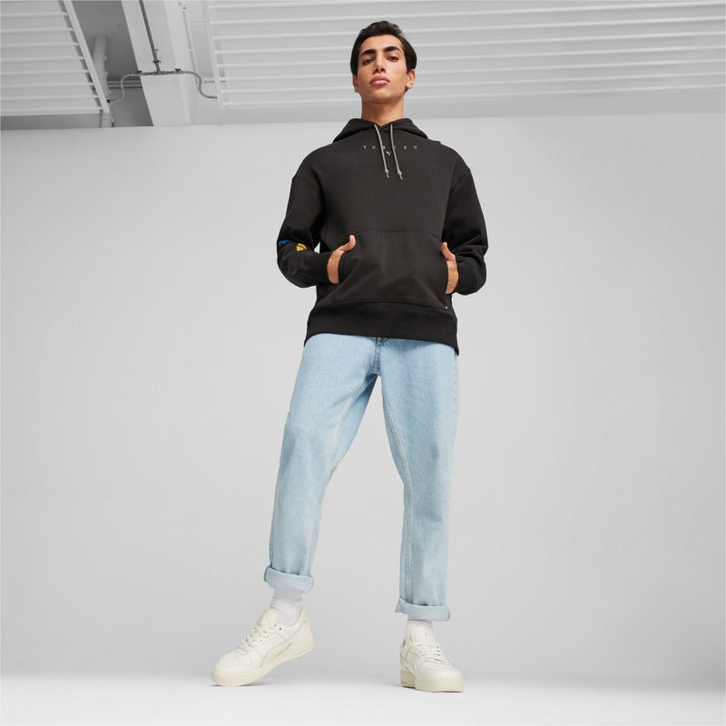 PUMA GRAPHICS TORNEO Mens Black Hoodie - Image 4