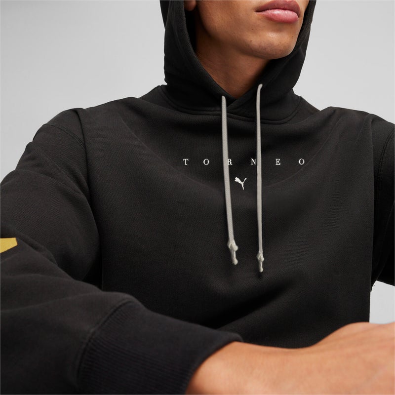 PUMA GRAPHICS TORNEO Mens Black Hoodie - Image 5