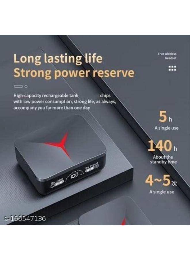 سماعات الألعاب M90 Pro TWS سماعات أذن لاسلكية ستيريو للحد من الضوضاء شاشة عرض رقمية LED سماعة رأس رياضية صغيرة - Image 3
