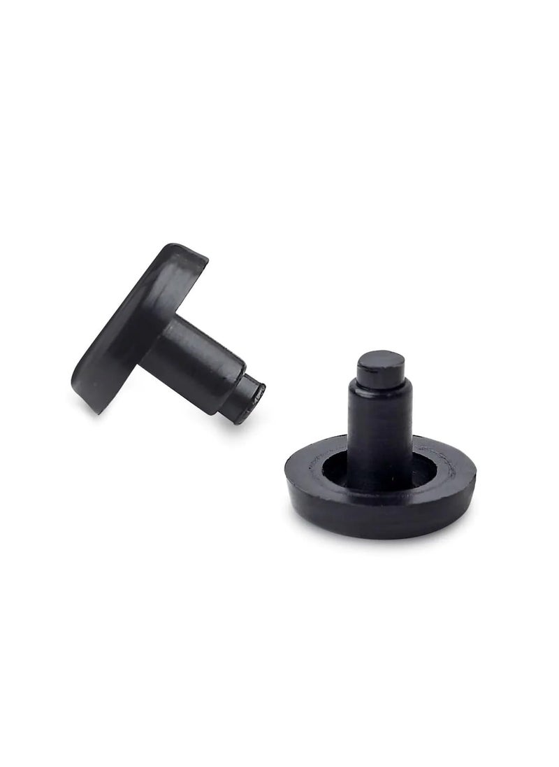 G GOODSZONE 12Pack Stem Bumpers Glide Pads Nylon Flat Round 34 Base Stem Diameter 14 Patio Outdoor Furniture Chairs Protectors Color Black 