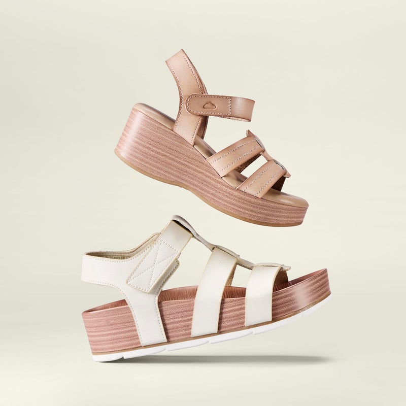 Project Cloud Platform Sandals Women - Comfortable Plush & Soft Insole Ladies Wedges - Non Slip & Lightweight Strap Wedge Sandals for Women 2026 (PHASED,SAND, 9) - Image 3