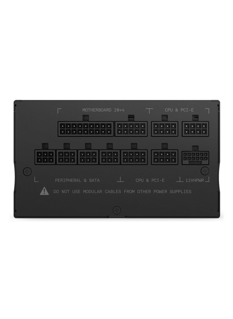 NZXT - NZXT C1200 Gold 1200W Gold Fully-Modular ATX 3.0 PSU Black - PA-2G1BB-UK - Image 1
