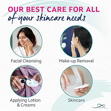 Lil-Lets LilLets Cotton Exfoliating Rounds x 50 count 1 pack 100 Pure Cotton Certified Organic Soft and Gentle Exfoliation Dermatologically Tested Suitable For All Skin Types - Image 4