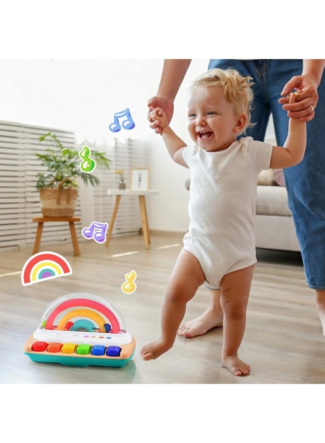 PLAY Baby Musical Toys Rainbow Baby Piano Toy Music & Sound Light Up Musical Toys For Toddlers 13 Multifunctional Baby Pop Up Toy Cause And Effect Toys For Toddlers Age 1+ And Up Girls Boys Gifts - Image 5