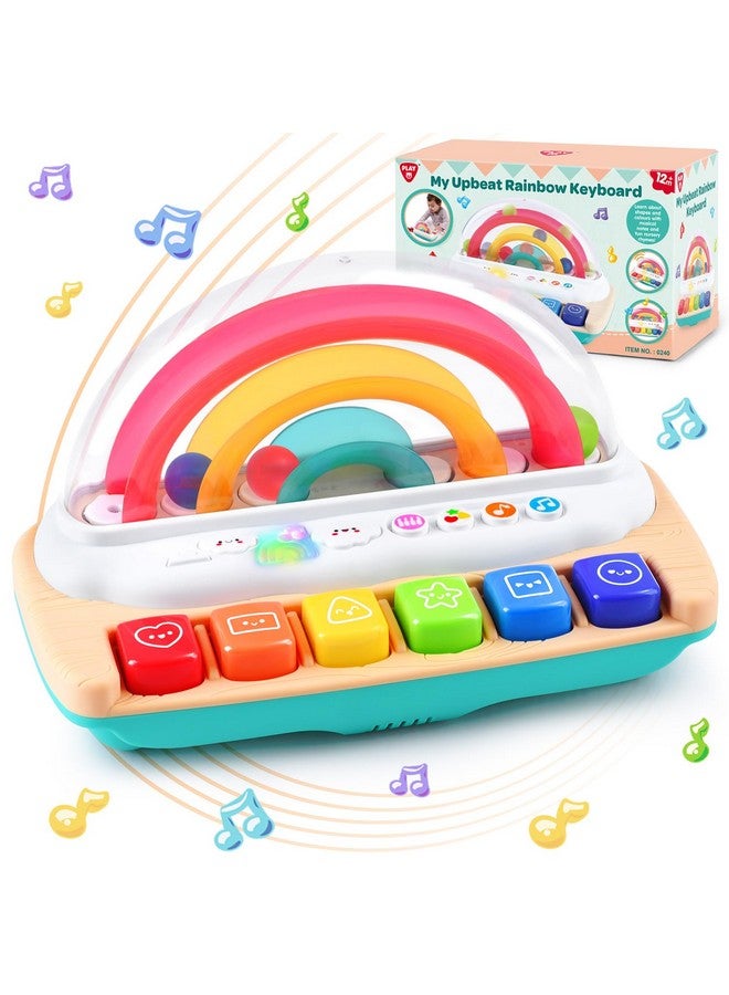 PLAY Baby Musical Toys Rainbow Baby Piano Toy Music & Sound Light Up Musical Toys For Toddlers 13 Multifunctional Baby Pop Up Toy Cause And Effect Toys For Toddlers Age 1+ And Up Girls Boys Gifts - Image 1