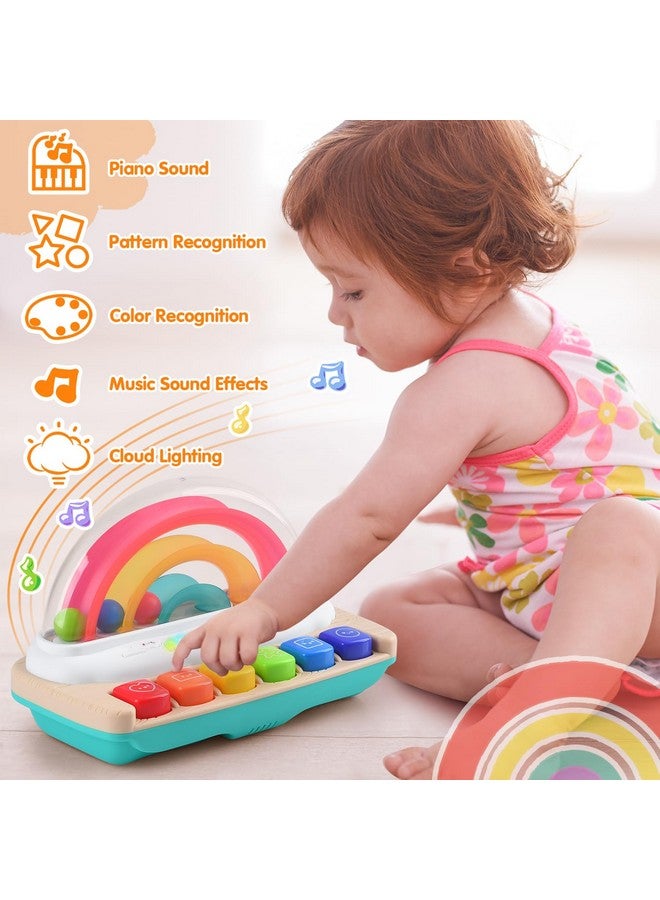 PLAY Baby Musical Toys Rainbow Baby Piano Toy Music & Sound Light Up Musical Toys For Toddlers 13 Multifunctional Baby Pop Up Toy Cause And Effect Toys For Toddlers Age 1+ And Up Girls Boys Gifts - Image 2