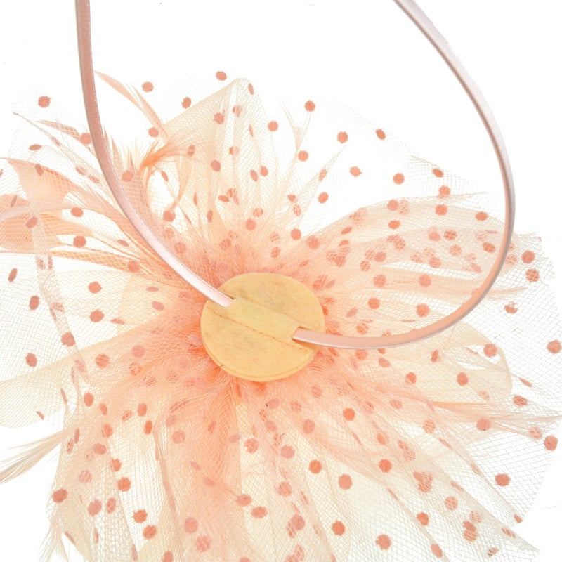 DRESHOW Fascinators Hat Flower Mesh Ribbons Feathers on a Headband and a Clip Tea Party Headwear for Girls and Women - Image 5