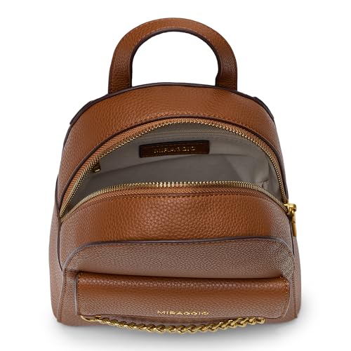 Miraggio Ivy Textured Backpack for Women (Brown) - Image 3