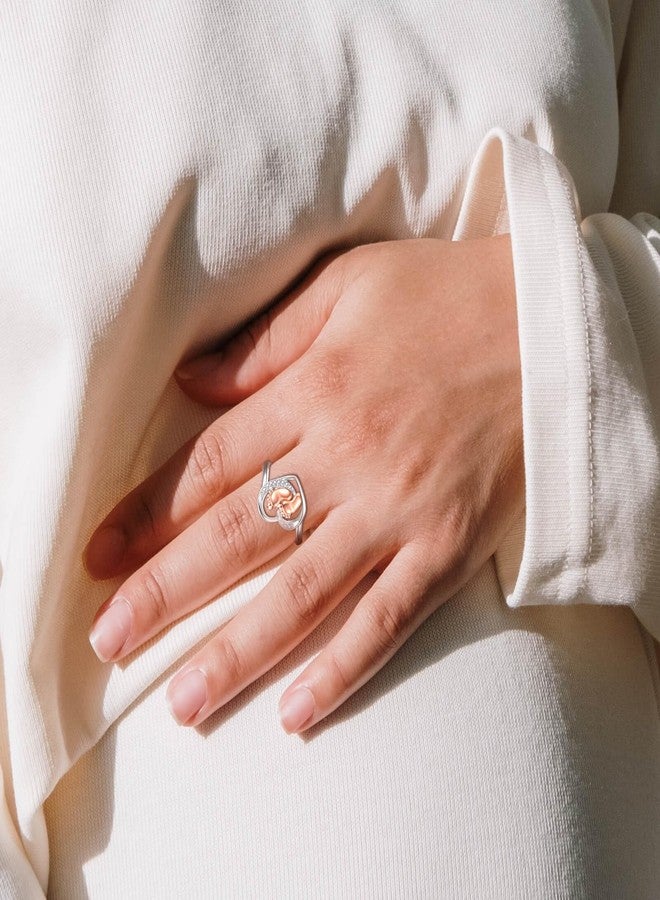 MANBU Pregnancy Gifts for First Time Mothers: Mom to be Ring for Expecting Women Gifts for Pregnant Wife Daughter Sister Friends (size 8) - Image 2