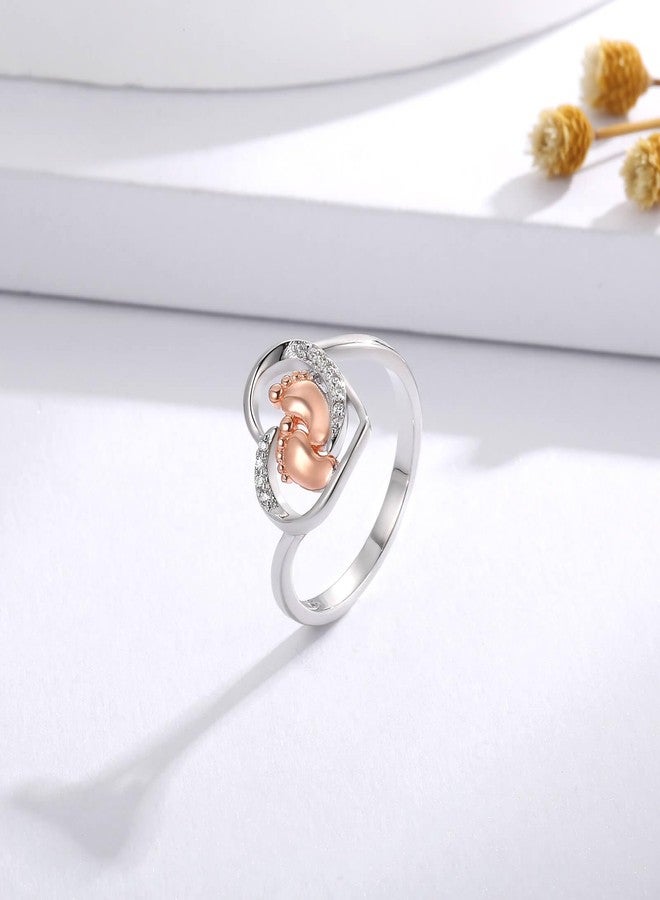 MANBU Pregnancy Gifts for First Time Mothers: Mom to be Ring for Expecting Women Gifts for Pregnant Wife Daughter Sister Friends (size 8) - Image 3