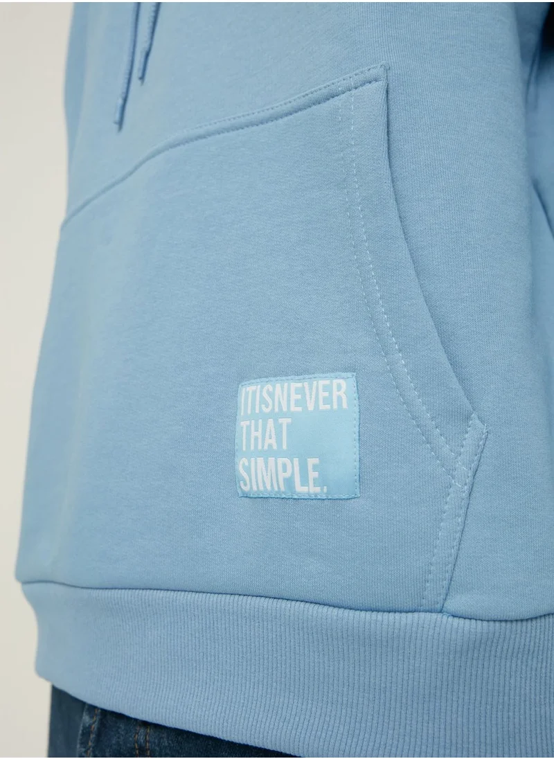 trendyol Oversize Essential Hooded Sweatshirt