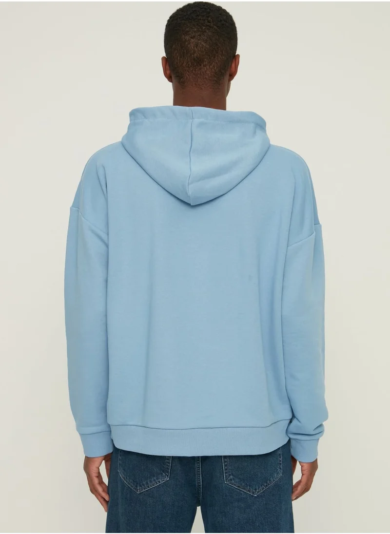 trendyol Oversize Essential Hooded Sweatshirt