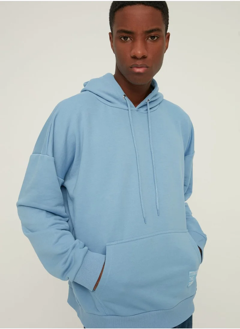 trendyol Oversize Essential Hooded Sweatshirt