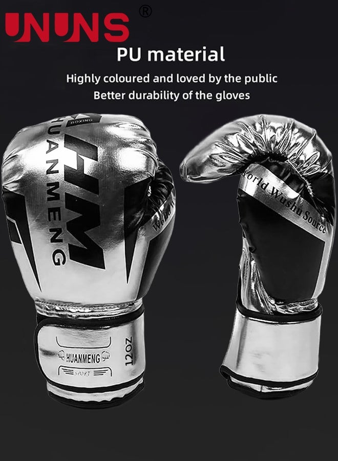 UNUNS قفازات الملاكمة، قفازات تدريب متعددة الأغراض 12 أونصة، قفازات كيك بوكسينغ مختبرة احترافياً للرجال والنساء، قفازات تدريب على الملاكمة وكيك بوكسينغ وفنون القتال المختلطة ومواي تاي، قفازات تدريب على الأكياس الثقيلة - Image 5