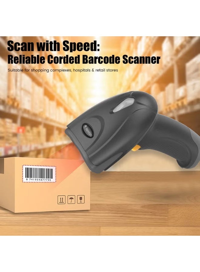 نيولاند ماسح ضوئي محمول HR2081، قارئ رموز شريطية أحادي وثنائي الأبعاد، USB، خفيف الوزن، مقاوم للماء، تصنيف IP42، محمول للدفع عبر الهاتف المحمول، سوبر ماركت - Image 3