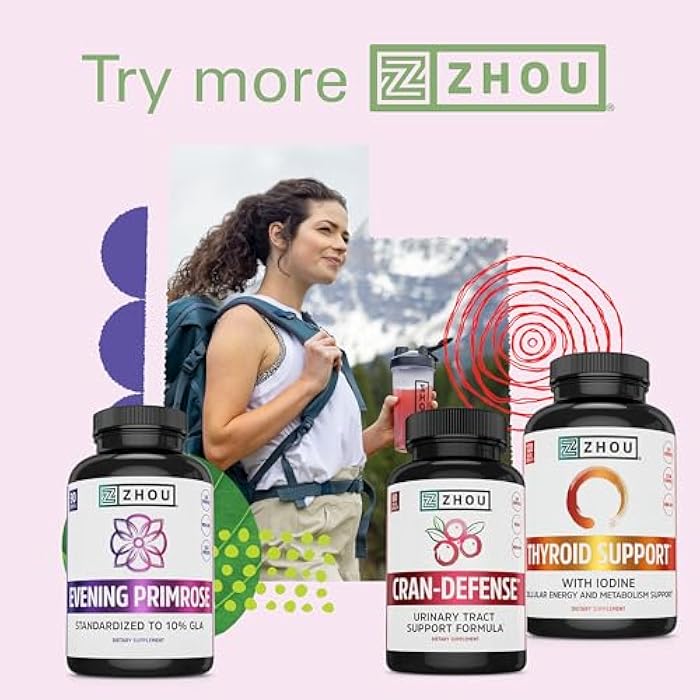 Zhou Cran-Defense - Cranberry Pills for Women & Men, D Mannose with Cranberry Extract, 1000 mg D-Mannose Per Capsule for Urinary Tract Health, Antioxidant Support - 60 Veggie Capsules - Image 5