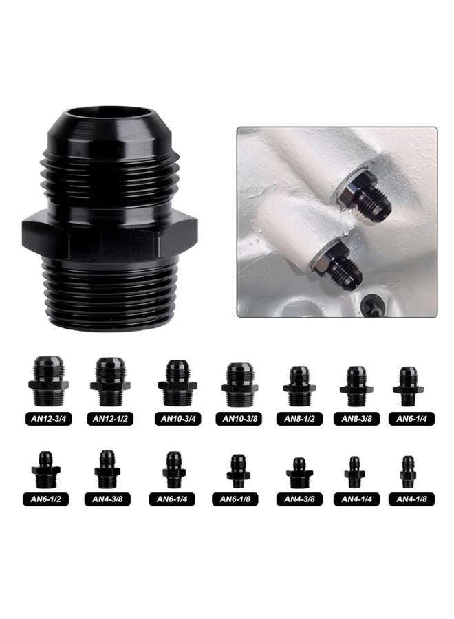 AN6 To 1 4NPT Aluminum Fuel Hose Adapter Durable Metal Construction For Hydraulic Systems - Image 2