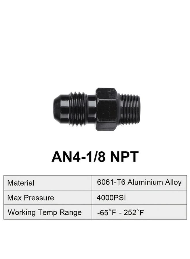 AN6 To 1 4NPT Aluminum Fuel Hose Adapter Durable Metal Construction For Hydraulic Systems - Image 4