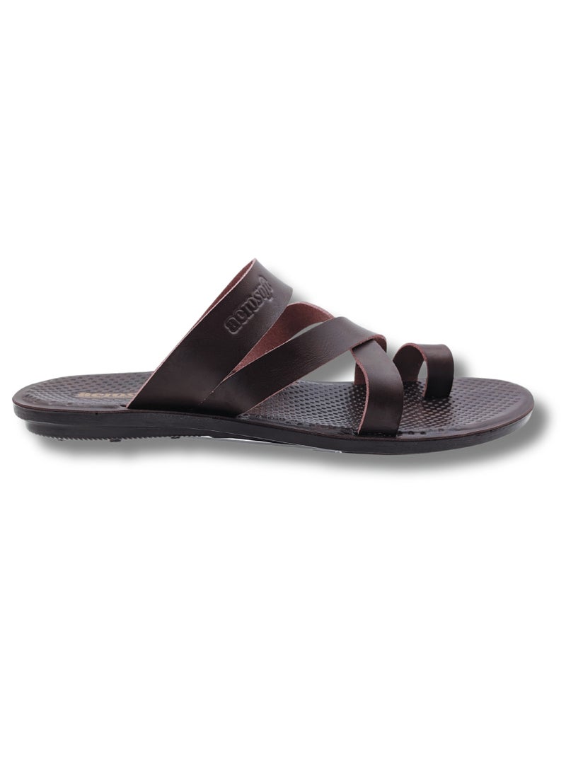 Aerosoft Men's Slippers P4104 Brown - Image 3