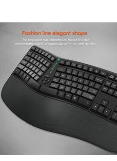 Meetion Meetion Wireless Ergonomic Keyboard DirectorW USB Nano receiver Coverage range up to 10m Power eﬃcient wireless technology  - Image 4