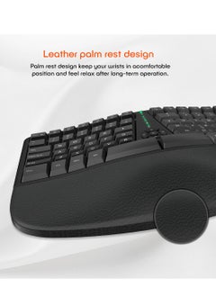 Meetion Meetion Wireless Ergonomic Keyboard DirectorW USB Nano receiver Coverage range up to 10m Power eﬃcient wireless technology  - Image 3