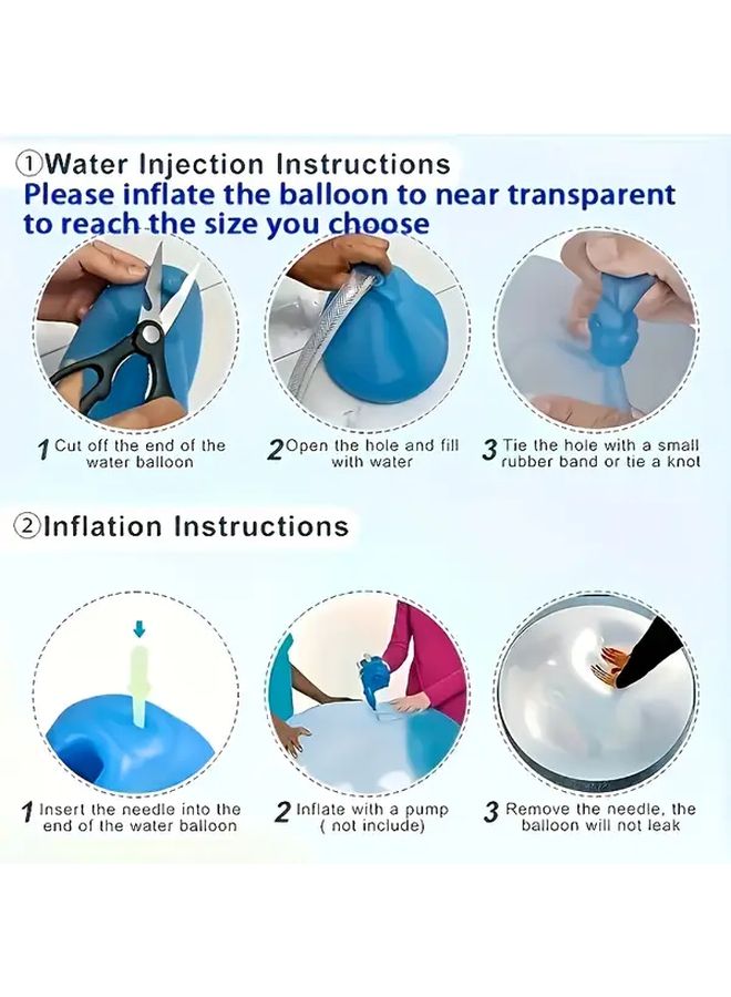 2pcs Giant TPR Bubble Water Balls Small 15 75in and Medium 19 69in for Outdoor Play - Image 5