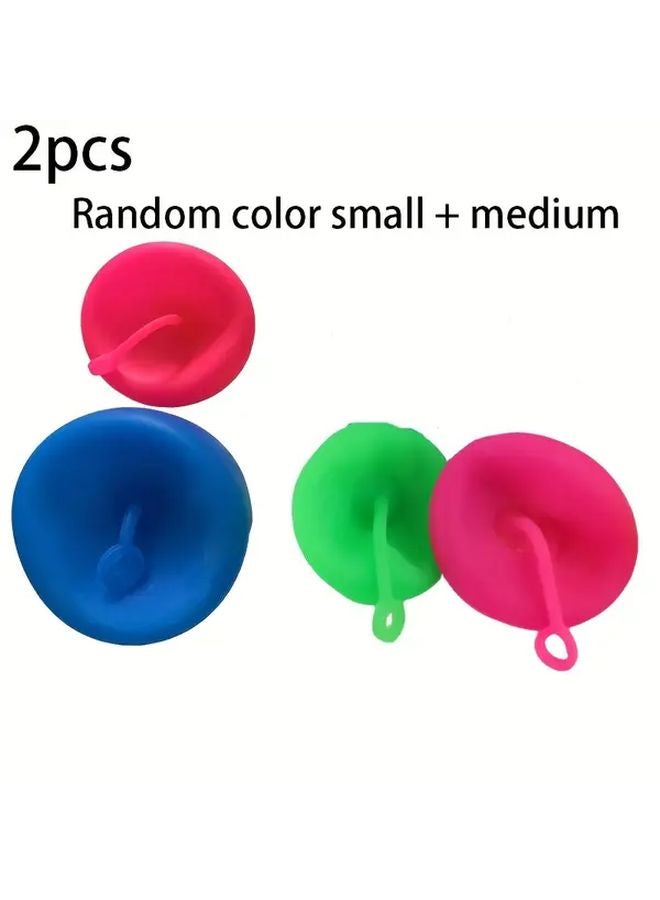 2pcs Giant TPR Bubble Water Balls Small 15 75in and Medium 19 69in for Outdoor Play - Image 1