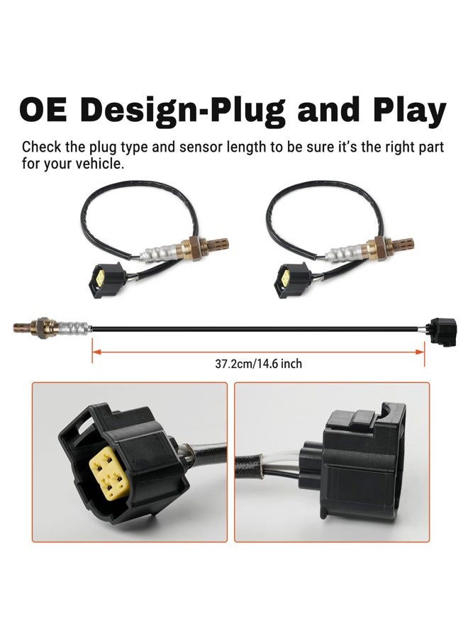 BELKEBIR 2PCS Oxygen Sensor Upstream Downstream O2 Sensor Compatible with Chrysler 300 Town & Country, Jeep Grand Cherokee Wrangler, Dodge Durango Dokota Charger Ram 1500 2500 3500 Replace 234-4587 250-24253 - Image 2