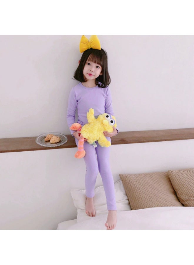 Category A Autumn And Winter New Warm Kidsren's Pajamas Set Autumn Clothes Autumn Pants Home Clothes Korean Style Kidsren's Candy Kidsren's Clothing
