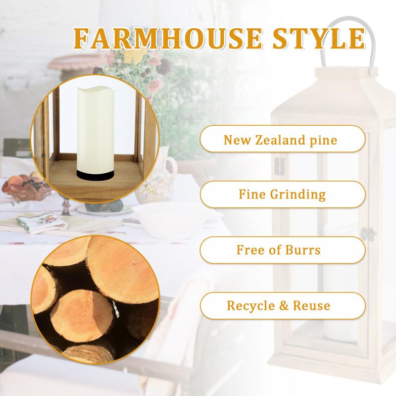 Bdor Extra Large Lanterns Decorative - 27.5in IP65 Waterproof Lantern with Flameless Candles, Decorative Lantern for Home Decor, Indoor Outdoor, Front Porch, Garden, Farmhouse Weddings Style - Image 4