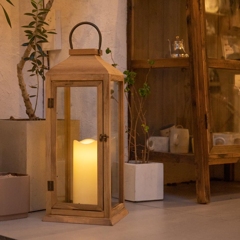 Bdor Extra Large Lanterns Decorative - 27.5in IP65 Waterproof Lantern with Flameless Candles, Decorative Lantern for Home Decor, Indoor Outdoor, Front Porch, Garden, Farmhouse Weddings Style - Image 2