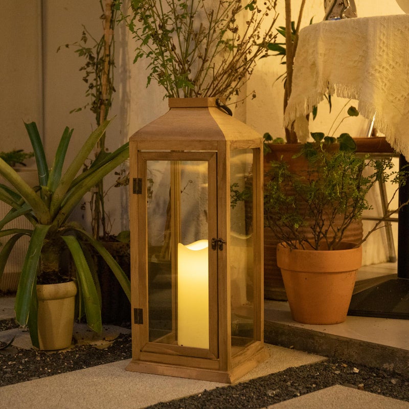 Bdor Extra Large Lanterns Decorative - 27.5in IP65 Waterproof Lantern with Flameless Candles, Decorative Lantern for Home Decor, Indoor Outdoor, Front Porch, Garden, Farmhouse Weddings Style - Image 5