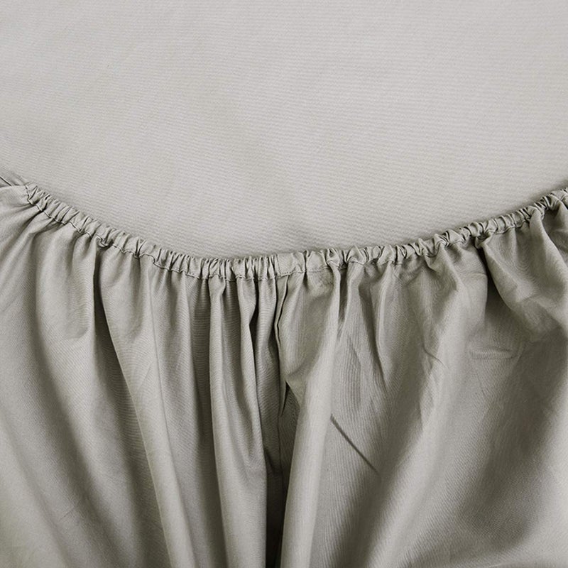 NHNHN Fitted Sheet-Deep Pockets-Soft Microfiber-Easy Care-Shrinkage and Fade Resistant-Fitted Sheets Queen Size for Girl Woman Teens Kids-Only 1 Fitted Sheet (Queen,Light Grey) - Image 2