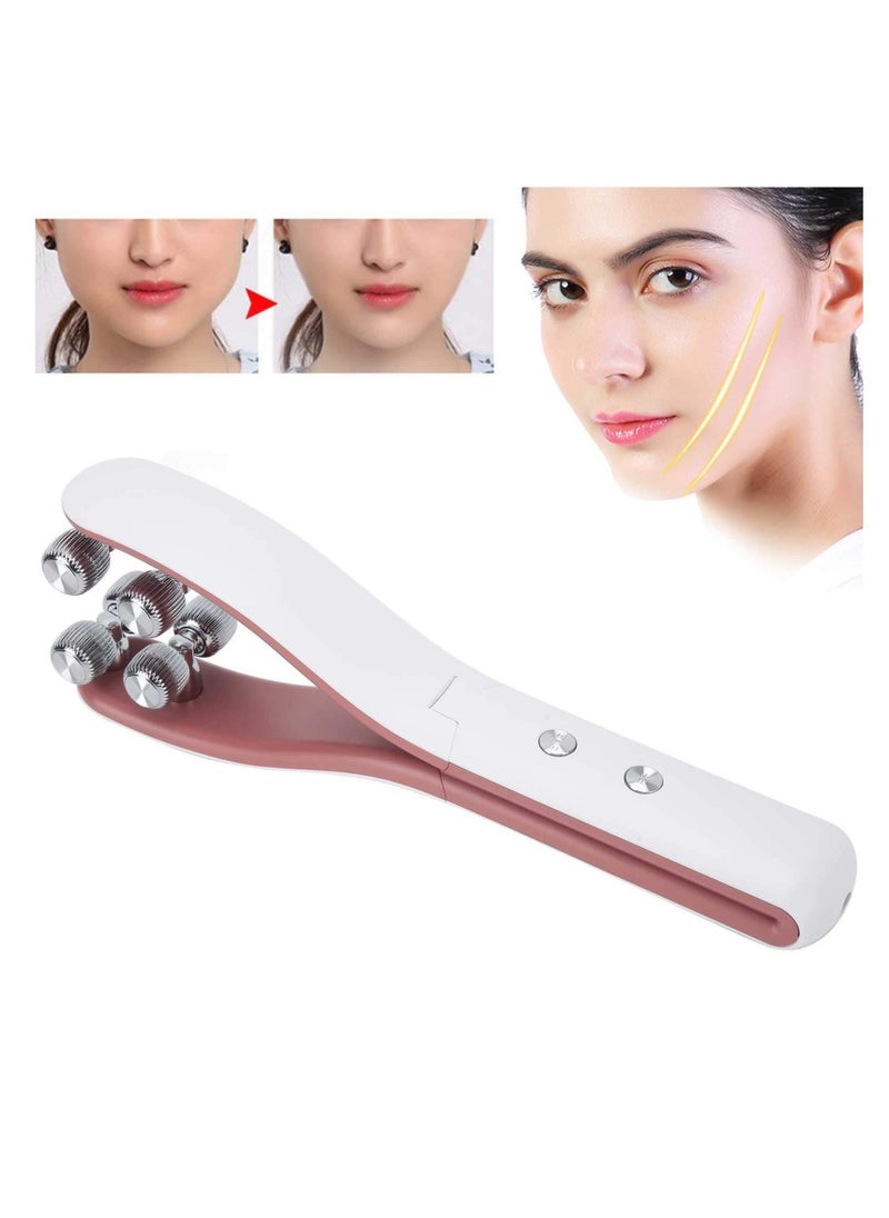 KASTWAVE جهاز تدليك الوجه 3 في 1، جهاز شد الوجه، RF EMS وY Shape V Roller لمكافحة التجاعيد وشد البشرة وتقويتها  - Image 4