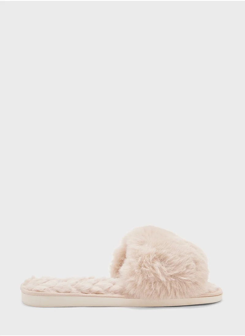 Ginger Open Toe Bedroom Slippers