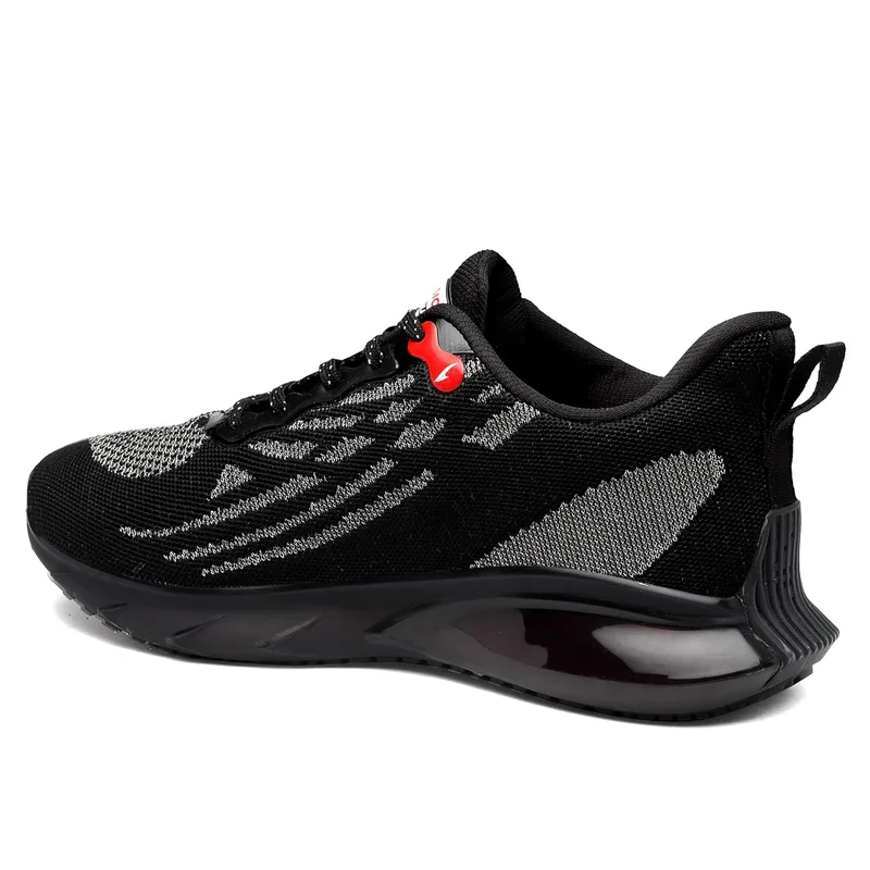 Asian Black Red Running Shoes for Men and Boys