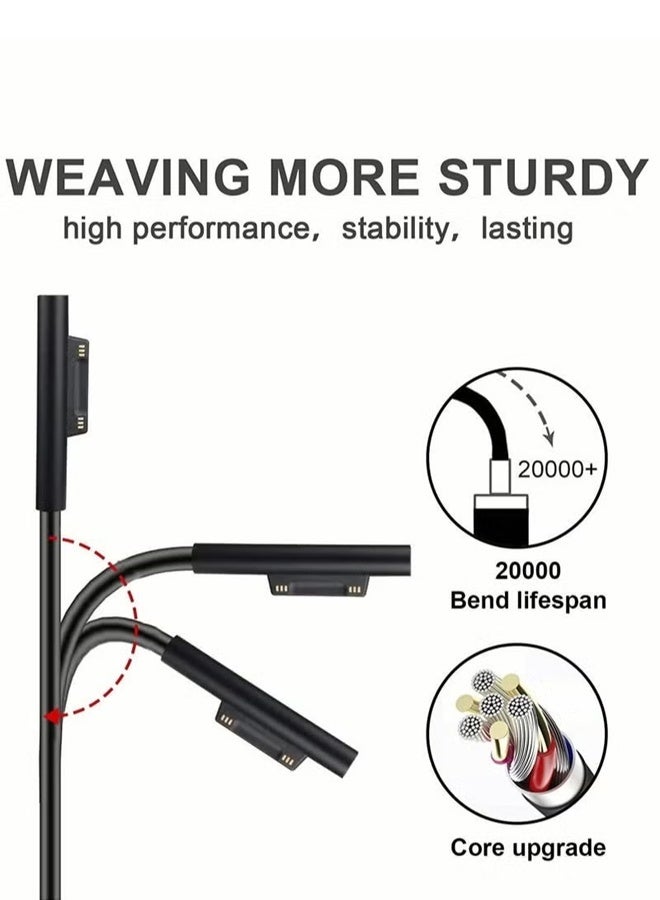 NIBEMINENT Surface Pro Charger 65w Microsoft Surface Pro Charger 15V 4A Surface Charger Compatible with Microsoft Surface Pro 8/7/6/5/4/3 Surface Book 2/1 Surface Go 3/2/1 Tablet Laptop Charger - Image 5