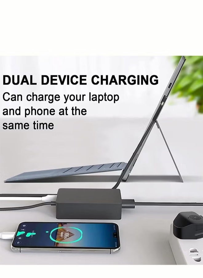 NIBEMINENT Surface Pro Charger 65w Microsoft Surface Pro Charger 15V 4A Surface Charger Compatible with Microsoft Surface Pro 8/7/6/5/4/3 Surface Book 2/1 Surface Go 3/2/1 Tablet Laptop Charger - Image 3