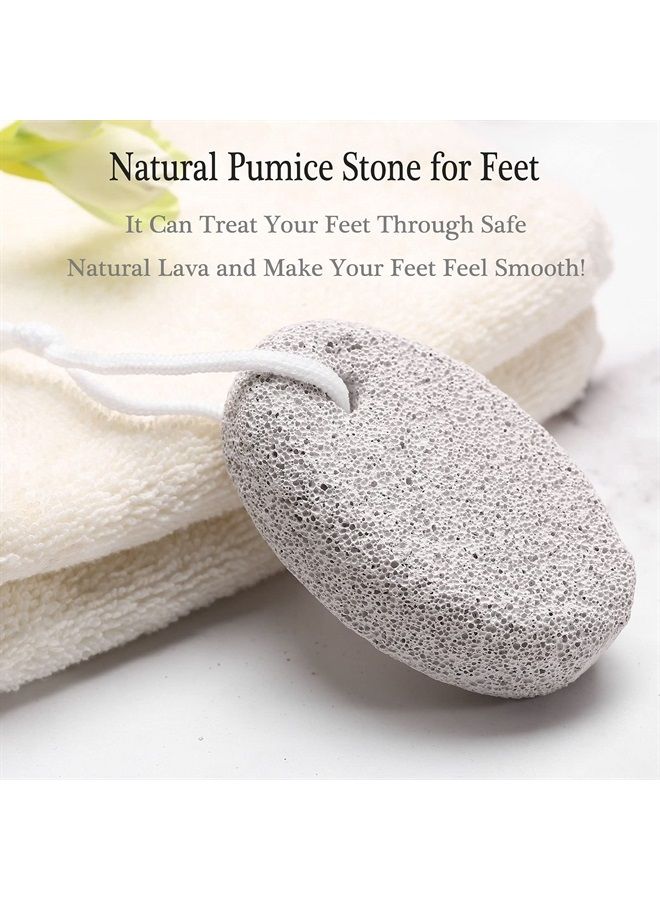 HOOMBOOM 2PCS Natural Pumice Stone for Feet, HOOMBOOM Lava Pedicure Tools Hard Skin Callus Remover for Men/Women Feet and Hands - Natural Foot File Exfoliation to Remove Dead Skin - Image 3