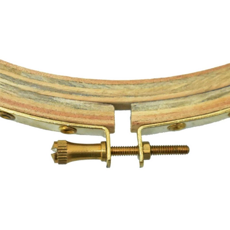 Embroiderymaterial 8 Inch Round Wooden Embroidery Hoop with Brass Metal Screw-1 Hoop - Image 2