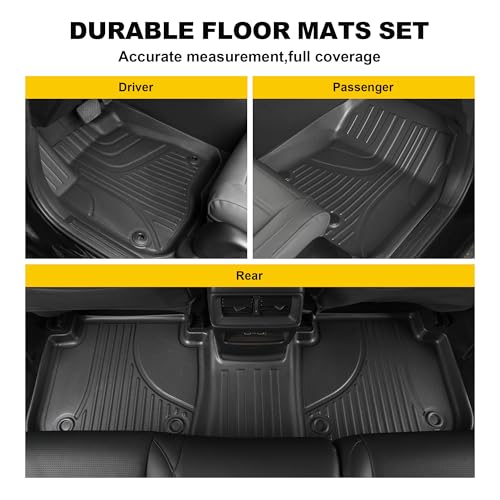 TTX LIGHTING Floor Mats & Cargo Liner Fit for Honda CRV 2023-2025 2026 All Models (Include Hybrid) - Custom Fit All Weather Floor Liners & Trunk Mat (Upper Deck) 2025 CR-V Accessories Full Set Car Mats - Image 3
