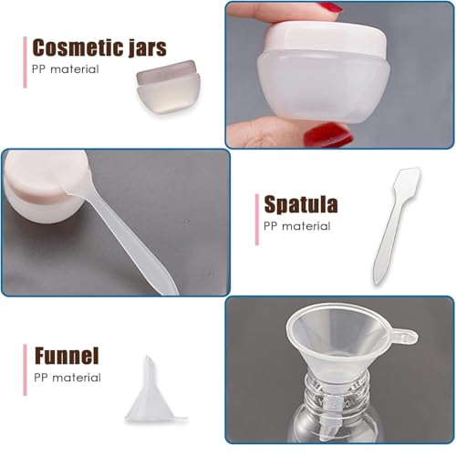 Tusmad 11 Pcs Travel Bottles Set – 60ml Refillable Toiletry Containers for Women, Portable Shampoo, Lotion, Cream & Handwash Bottles – Leakproof Travel Accessories for Toiletries & Essentials - Image 3