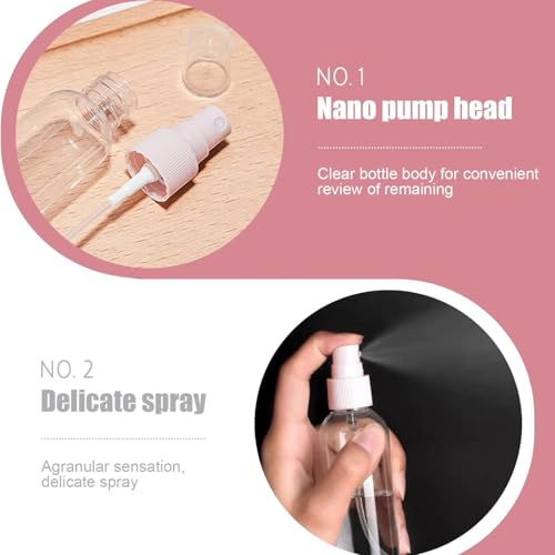 Tusmad 11 Pcs Travel Bottles Set – 60ml Refillable Toiletry Containers for Women, Portable Shampoo, Lotion, Cream & Handwash Bottles – Leakproof Travel Accessories for Toiletries & Essentials - Image 5