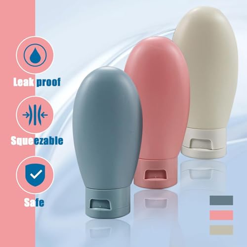 Tusmad 11 Pcs Travel Bottles Set – 60ml Refillable Toiletry Containers for Women, Portable Shampoo, Lotion, Cream & Handwash Bottles – Leakproof Travel Accessories for Toiletries & Essentials - Image 2