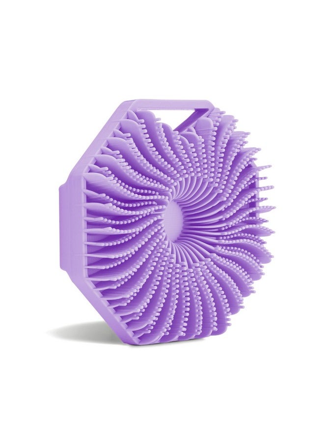 Sud Scrub Sud Scrub® Antimicrobial Silicone Body Scrubber, Exfoliating Body Scrubber for Sensitive Skin, Eco Friendly Shower Scrubber for Body, Silicone Body Brush for Showering, Purple  - Image 1