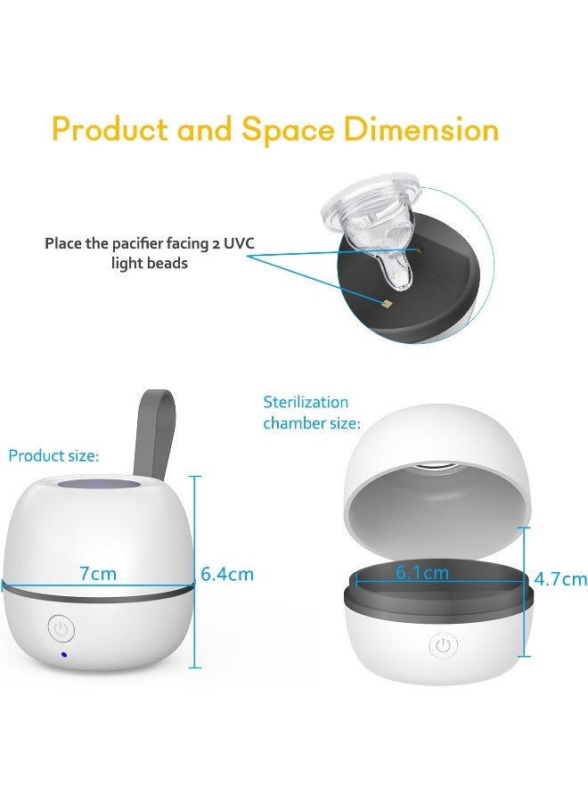 StarWin Pacifier Sanitizer Portable, UV Pacifier Case On The Go - Image 5