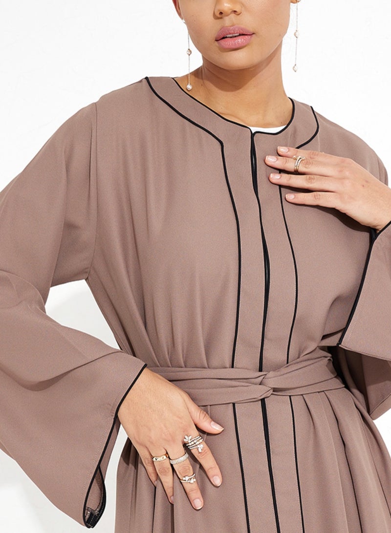 روزيت عباية عباية باللون البني - Image 2