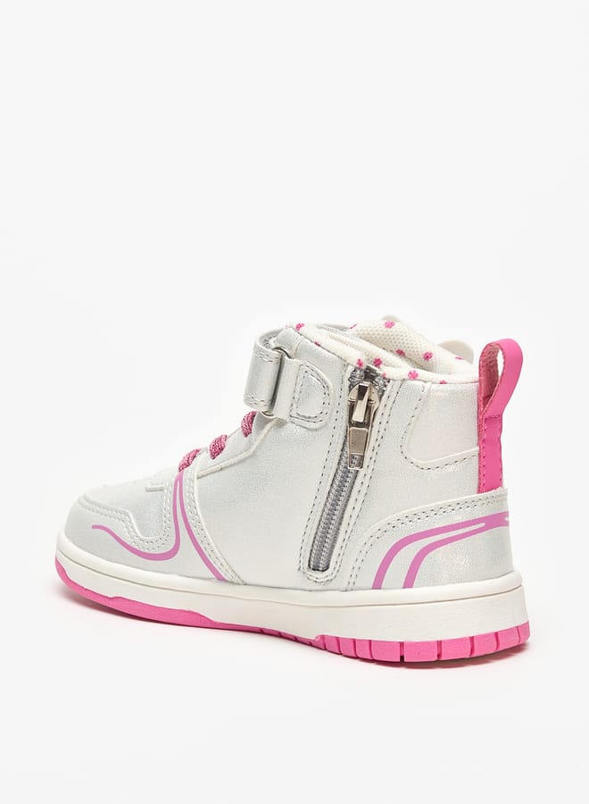 Disney Minnie Mouse and Daisy Duck Print Sneakers with Hook and Loop Closure - Image 3