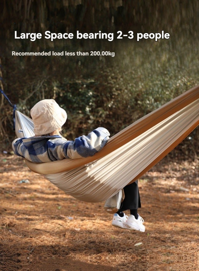 M MIAOYAN Double inflatable hammock outdoor swing for adults and children to prevent rollover in the wild camping and mosquito net hammock  - Image 3